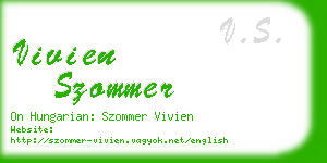 vivien szommer business card